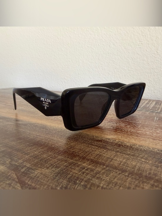 Prada Accessories - Prada Black Women's Sunglasses - Chunky Cat-Eye Frame